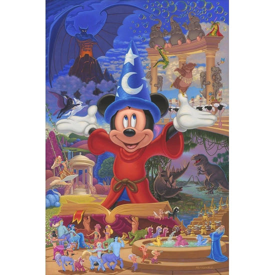 Story of Music and Magic by Manuel Hernandez Disney Fine Art Release Hand-Embellished Giclee on Canvas