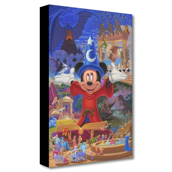 Story of Music and Magic by Manuel Hernandez Disney Fine Art Release Gallery Wrapped Giclee On Canvas