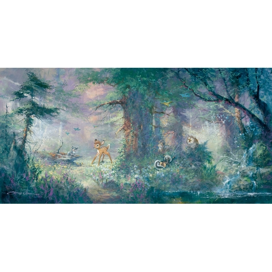 Springtime In The Meadows Bambi by James Coleman Disney Fine Art Release Giclee On Canvas