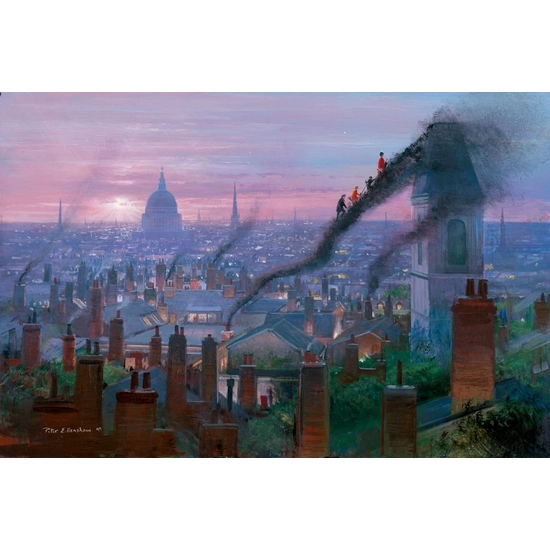 Smoke Staircase by Peter Ellenshaw Disney Fine Art Release 