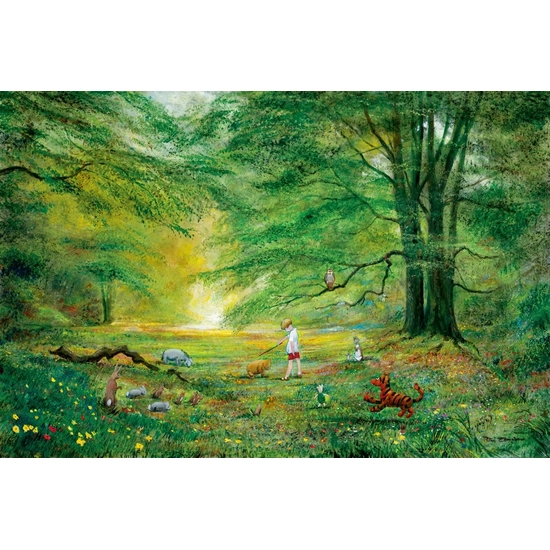 The Knighting Of Pooh Winnie The Pooh by Peter / Harrison Ellenshaw Disney Fine Art Release Giclee On Canvas