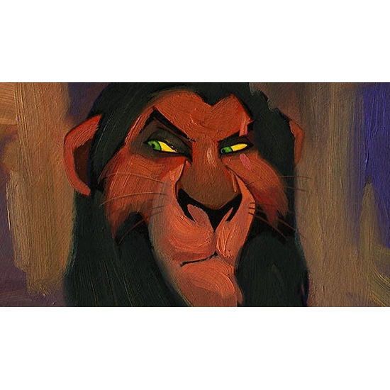 I'm Surrounded By Idiots Printers Proof - From The Lion King by Jim Salvati Disney Fine Art Release Giclee On Canvas