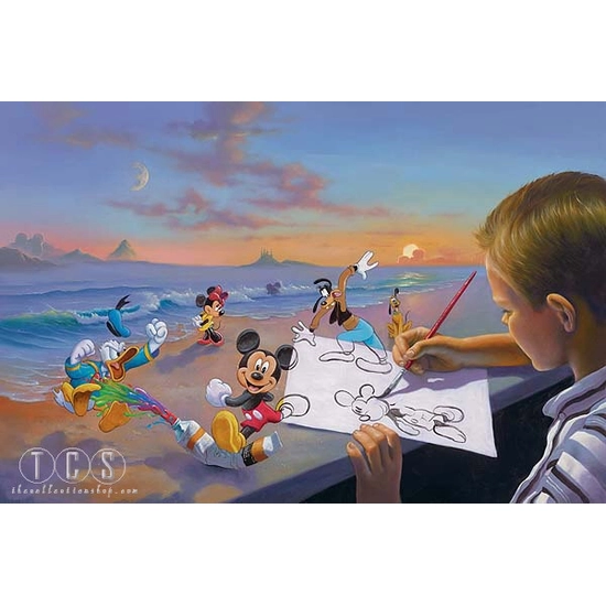 Dream Maker by Jim Warren Disney Fine Art Release Giclee On Canvas