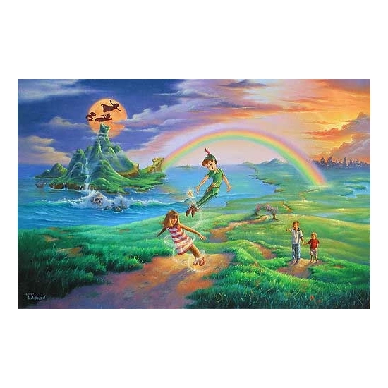 If Only You Believe - From Peter Pan by Jim Warren Disney Fine Art Release Giclee On Canvas