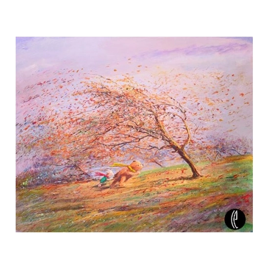 A Very Blustery Day Winnie The Pooh by Peter / Harrison Ellenshaw Disney Fine Art Release Giclee On Canvas