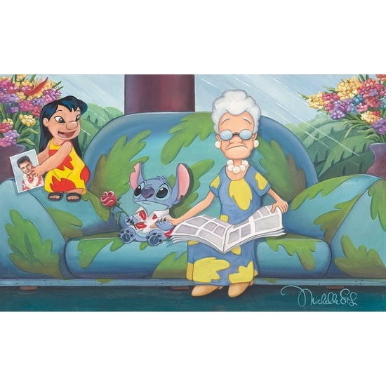 Acts of Kindness From Lilo and Stitch by Michelle St Laurent Disney Fine Art Release Giclee On Canvas