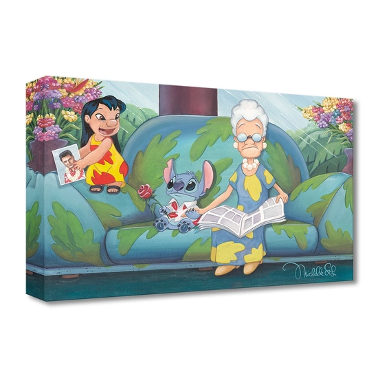 Acts of Kindness From Lilo and Stitch by Michelle St Laurent Disney Fine Art Release Gallery Wrapped Giclee On Canvas