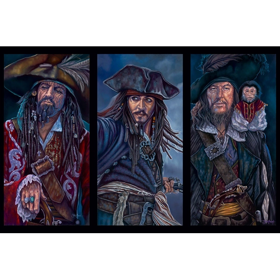 A Pirates Life for Me by James Crouch Disney Fine Art Release Hand-Embellished Giclee on Canvas