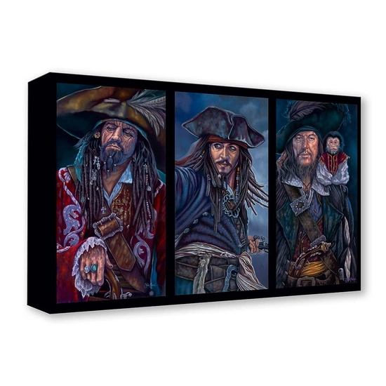 A Pirates Life for Me by James Crouch Disney Fine Art Release Gallery Wrapped Giclee On Canvas