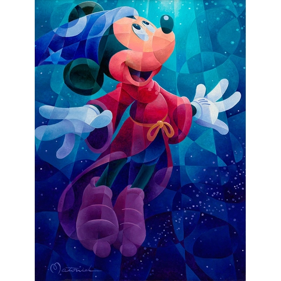 The Apprentice Dreams From Fantasia by Tom Matousek Disney Fine Art Release Giclee On Canvas