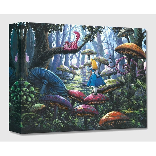 A Smile You Can Trust From Alice in Wonderland by Rodel Gonzalez Disney Fine Art Release Gallery Wrapped Giclee On Canvas