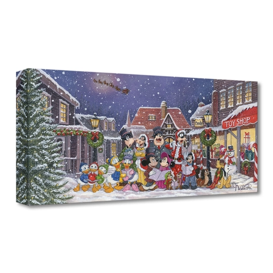 A Snowy Christmas Carol Gallery Wrapped by Michelle St Laurent Disney Fine Art Release 