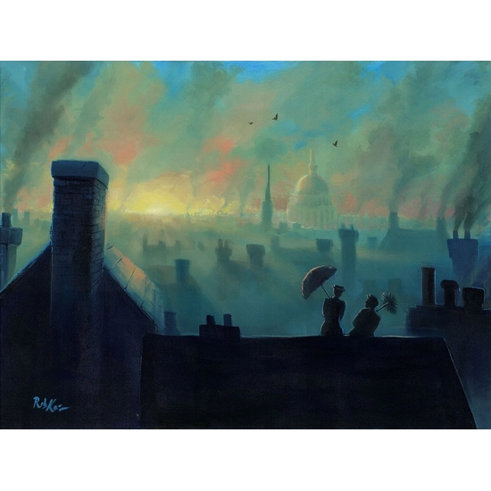 A View from the Chimneys by Rob Kaz  Disney Fine Art Release Hand-Embellished Giclee on Canvas