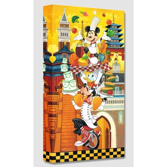 A World of Flavor by Tim Rogerson Disney Fine Art Release Gallery Wrapped Giclee On Canvas