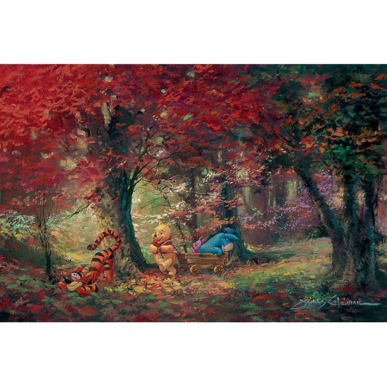 Adventure in the Woods - From Disney Winnie the Pooh by James Coleman Disney Fine Art Release Giclee On Canvas