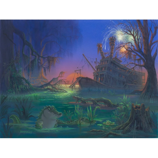 Back in the Bayou by Michael Humphries Disney Fine Art Release Hand-Embellished Giclee on Canvas