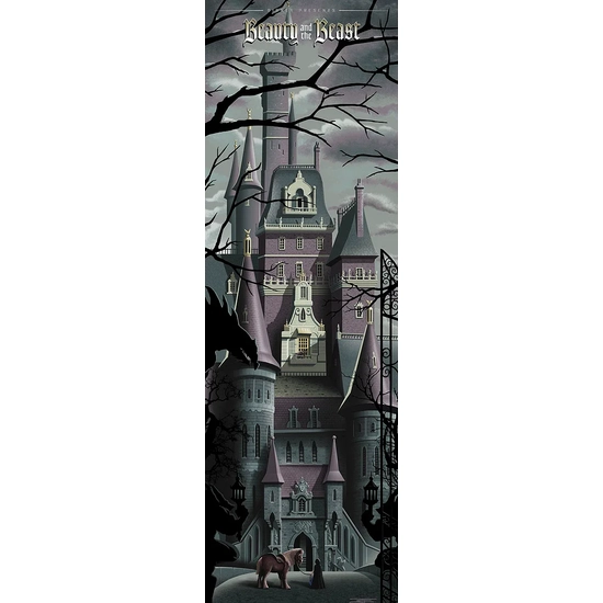 Beauty and the Beast Castle by JC Richard Disney Fine Art Release Hand-Embellished Giclee on Canvas