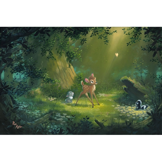 The Beauty of Life - From Disney Bambi by Rob Kaz  Disney Fine Art Release Hand-Embellished on Canvas