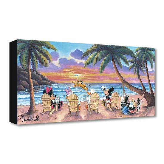 Beautiful Day at the Beach by Michelle St Laurent Disney Fine Art Release Gallery Wrapped Giclee On Canvas