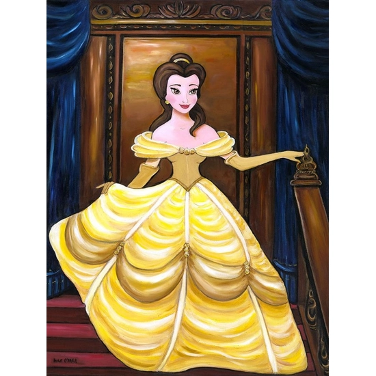 Belle of the Ball by Paige O Hara Disney Fine Art Release Hand Embelleshed Giclee On Canvas