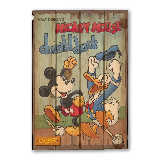 Best Pals Giclee On Reclaimed Wood by Trevor Carlton Disney Fine Art Release 