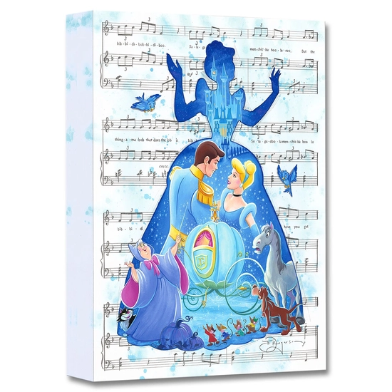 Bibbidi Bobbidi Boo From Cinderella by Tim Rogerson Disney Fine Art Release Gallery Wrapped Giclee On Canvas