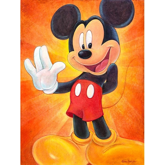 Hi, I’m Mickey Mouse by Bret Iwan Disney Fine Art Release Giclee On Canvas