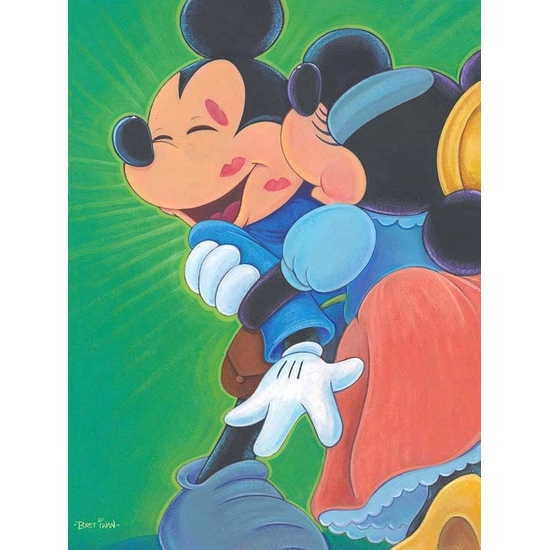 Kisses for Bravery by Bret Iwan Disney Fine Art Release Giclee On Canvas