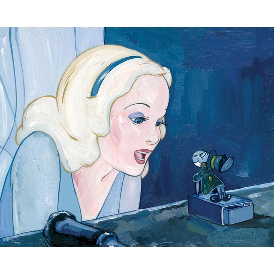 Blue Fairy - From Disney Pinocchio by Jim Salvati Disney Fine Art Release Hand Textured Giclee on Canvas