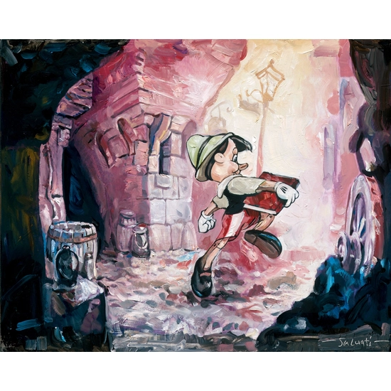 I'm A Boy - From Disney Pinocchio by Jim Salvati Disney Fine Art Release Giclee On Canvas