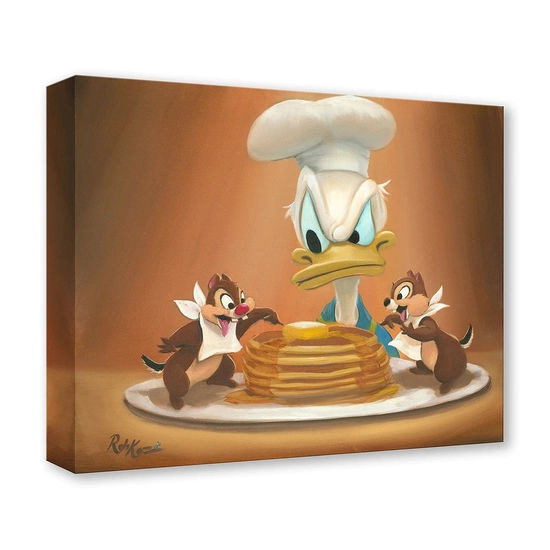 Breakfast Bandits by Rob Kaz  Disney Fine Art Release Gallery Wrapped Giclee On Canvas