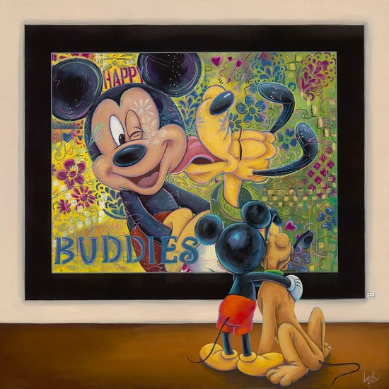 Buddies by Denyse Klette Disney Fine Art Release Hand-Embellished Giclee on Canvas