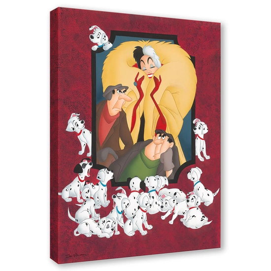 Cruella and Company by Don Williams Disney Fine Art Release Giclee On Canvas