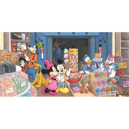 Candy Store by Michelle St Laurent Disney Fine Art Release Hand-Embellished Giclee on Canvas