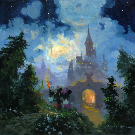 Adventure to the Castle Gates Premiere Edition by James Coleman Disney Fine Art Release Hand-Embellished Giclee on Canvas