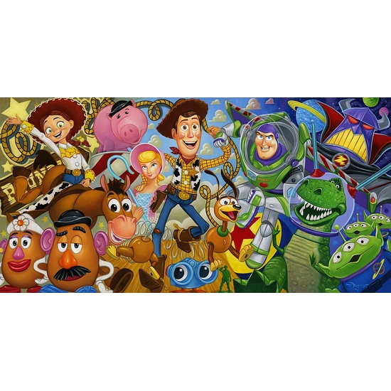 Cast of Toys Gallery Wrapped by Tim Rogerson Disney Fine Art Release Hand-Embellished Giclee on Canvas