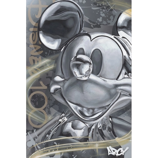 Celebrating 100 Years From Disney Mickey Mouse by Arcy Disney Fine Art Release Giclee On Canvas