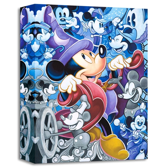 Celebrate the Mouse From Disney Fantasia by Tim Rogerson Disney Fine Art Release Gallery Wrapped Giclee On Canvas