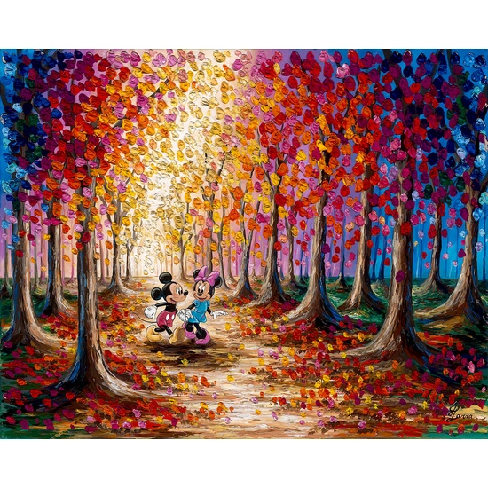 Colorful Forest by Jennifer Lana Disney Fine Art Release Hand-Embellished Giclee on Canvas