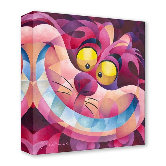 Cheshire Cat Grin by Tom Matousek Disney Fine Art Release Gallery Wrapped Giclee On Canvas