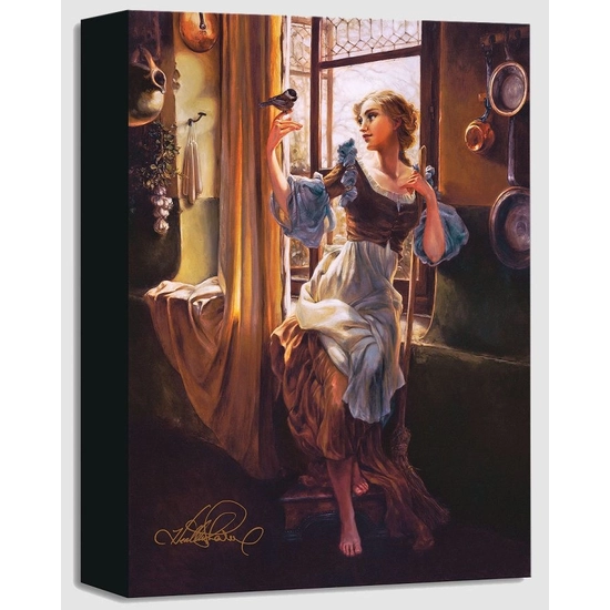 Cinderella's New Day From Cinderella by Heather Edwards Disney Fine Art Release Gallery Wrapped Giclee On Canvas