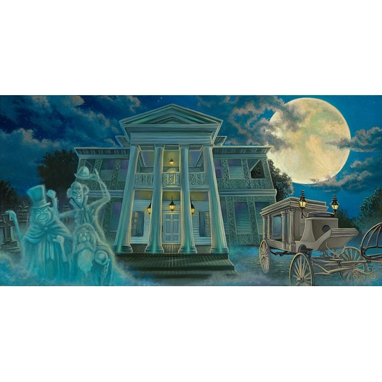 The Moon Climbs High From The Haunted Mansion by Jared Franco Disney Fine Art Release Giclee On Canvas