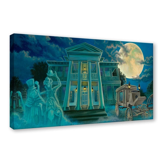 The Moon Climbs High From The Haunted Mansion by Jared Franco Disney Fine Art Release Gallery Wrapped Giclee On Canvas