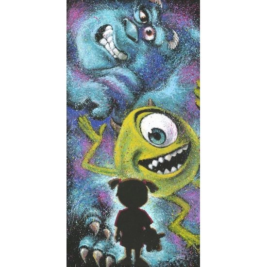 Closet Full of Monsters by Stephen Fishwick Disney Fine Art Release Giclee On Canvas