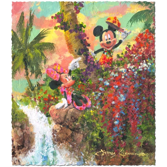 Colorful Island by James Coleman Disney Fine Art Release Hand-Embellished on Canvas