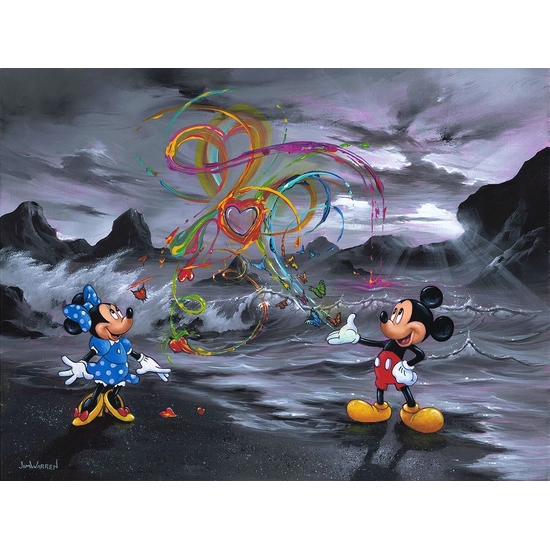 Colors of Love by Jim Warren Disney Fine Art Release Hand-Embellished Giclee on Canvas