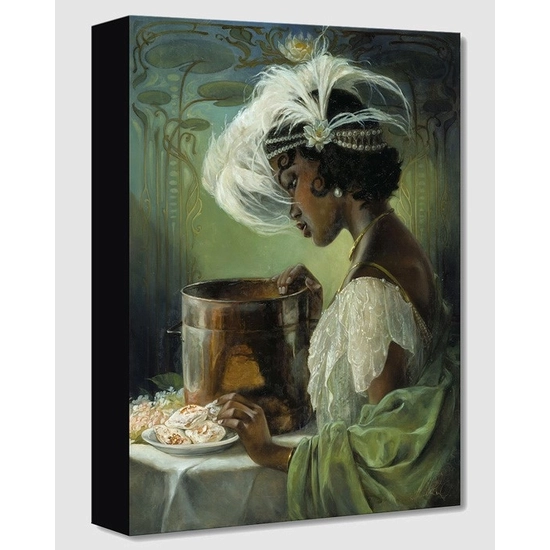 Dig a Little Deeper Tiana From The Princess And The Frog by Heather Edwards Disney Fine Art Release Gallery Wrapped Giclee On Canvas