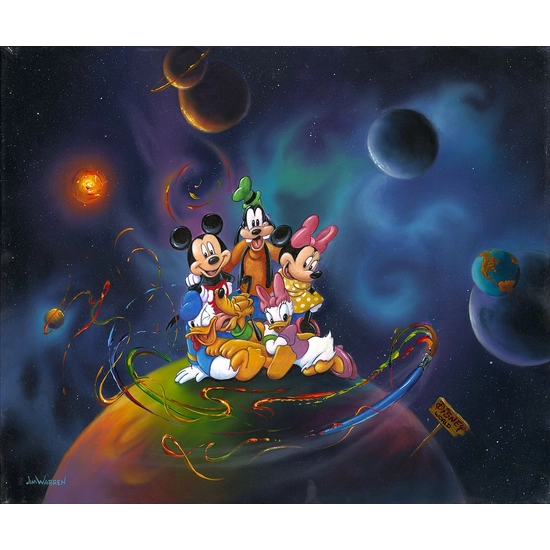 Disney World Premiere Edition by Jim Warren Disney Fine Art Release Giclee On Canvas