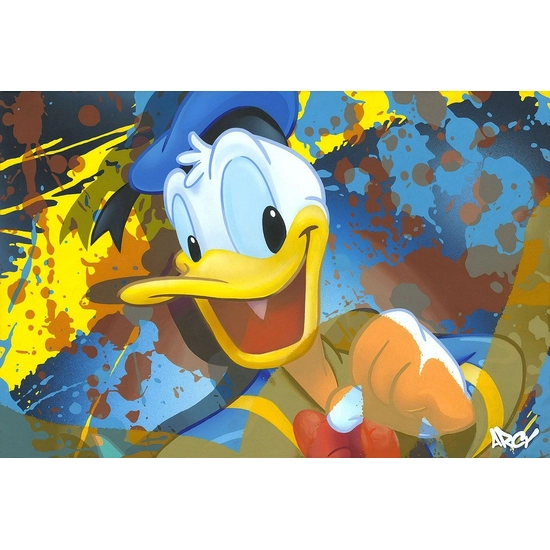 Donald Duck by Arcy Disney Fine Art Release Hand-Embellished-Giclee-on-Canvas