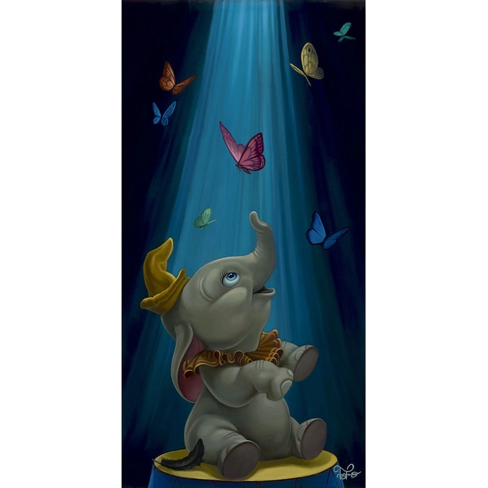 Dream to Fly From Dumbo by Jared Franco Disney Fine Art Release Giclee On Canvas